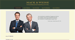 Desktop Screenshot of mack-weise.de