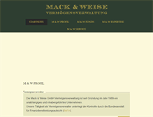 Tablet Screenshot of mack-weise.de